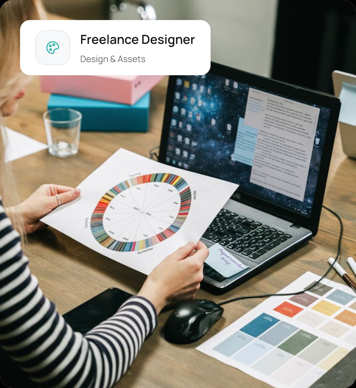 Freelance Designer invoice template preview